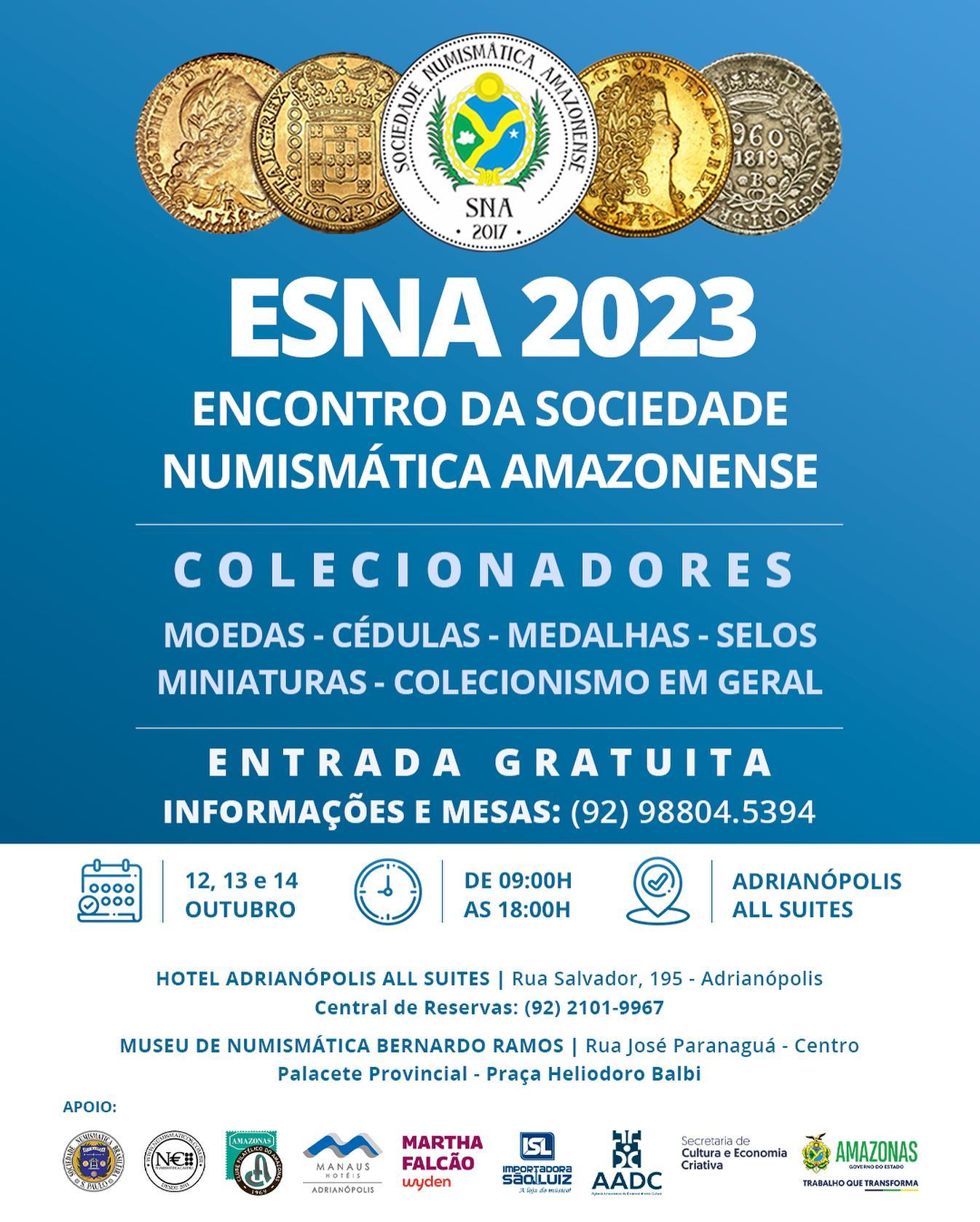 ENCONTRO DA SOCIEDADE NUMISMÁTICA AMAZONENSE Filacap Cachoeira Paulista